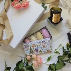 Fragonard box of soaps and candle