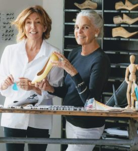 Ali MAcGraw and shoe designer Lynne Comeau